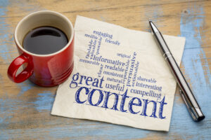 wrting great content concept -  Content Marketing for Consultants